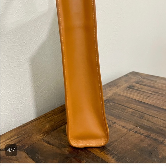 CELINE Small Vertical Cabas Women's Canvas,Leather Handbag crossbody - Picture 4 of 8